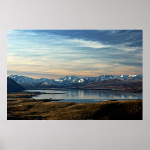Affiche Lac Tekapo, Nouvelle-Zélande