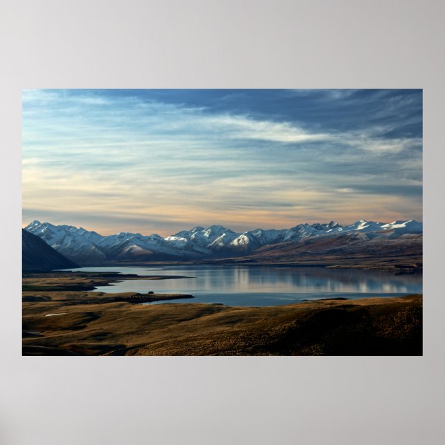 Affiche Lac Tekapo, Nouvelle-Zélande (Devant)
