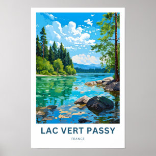 Affiche Lac Vert Passy France Imprimer
