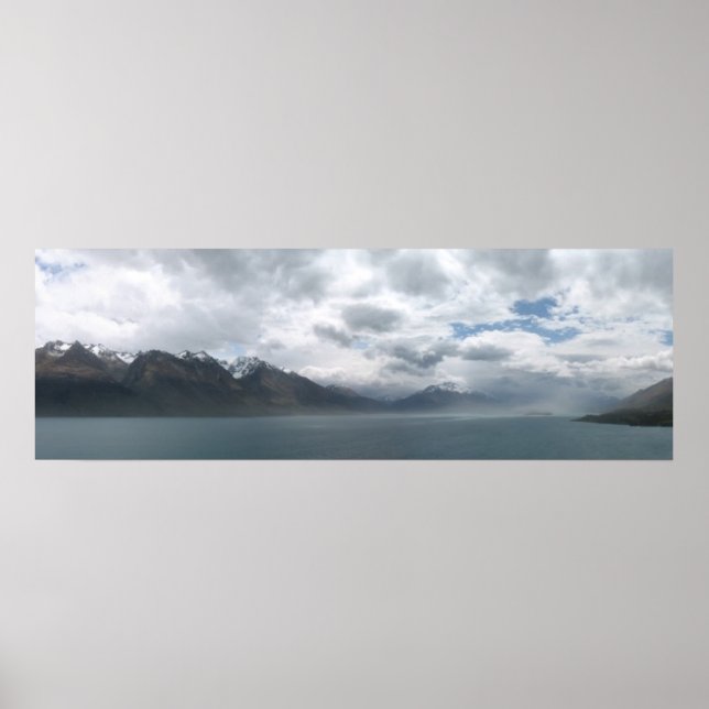 Affiche Lac Wakatipu, Nouvelle-Zélande (Devant)