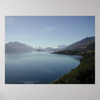 Affiche Lac Wakatipu près de Glenorchy, Nouvelle-Zélande