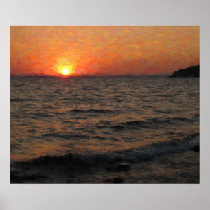 Affiche Lac Yellowstone