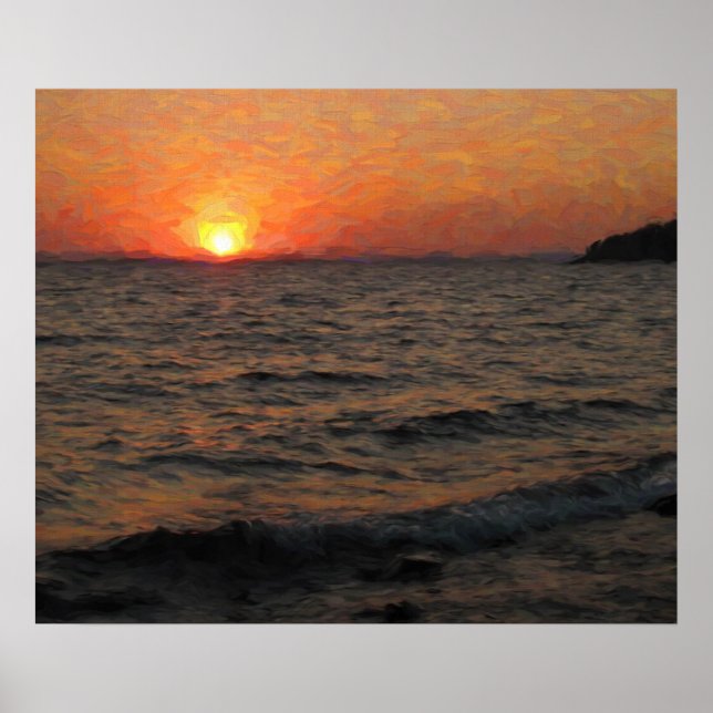 Affiche Lac Yellowstone (Devant)