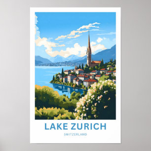 Affiche Lac Zurich Suisse Imprimer