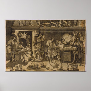 Affiche L'académie de Baccio Bandinelli, 1547