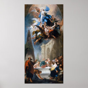 Affiche L'acceptation de Vierge Marie béni