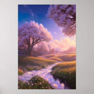 Affiche L'acceptation du coucher du soleil