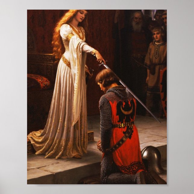 Affiche L'Accolade Edmund Blair Leighton (Devant)