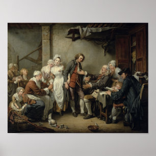 Affiche L'accord de village, 1761