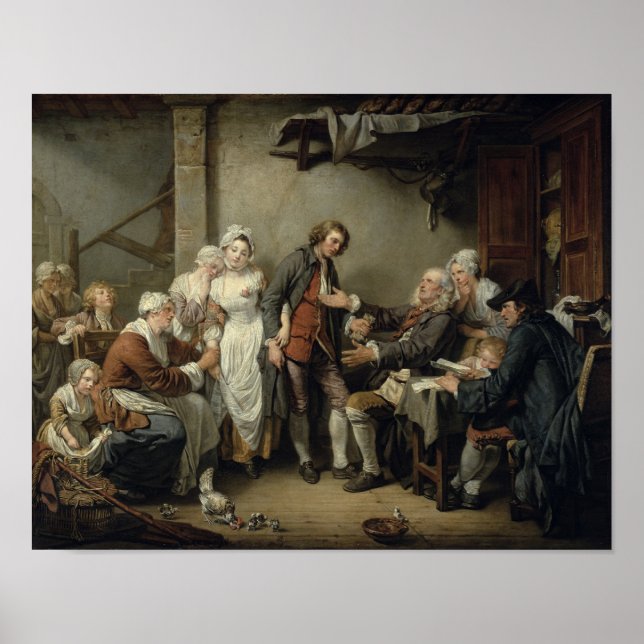 Affiche L'accord de village, 1761 (Devant)