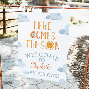 Affiche L'accueil du Baby shower Son