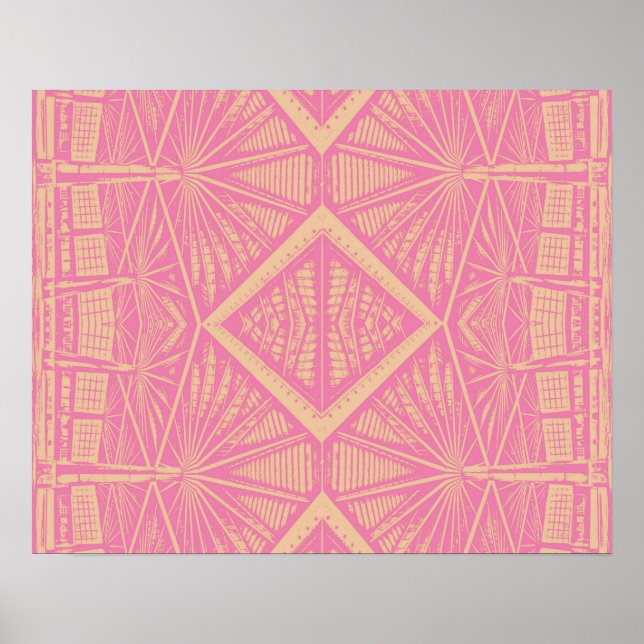 Affiche LACE ROSE - numérique - art fractal - (Devant)
