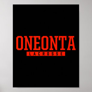 Affiche Lacrosse du lycée d'Oneonta