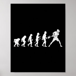 Affiche Lacrosse Evolution - Lacrosse Player Evolution