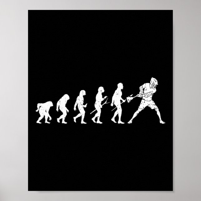 Affiche Lacrosse Evolution - Lacrosse Player Evolution (Devant)