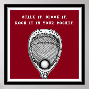Affiche Lacrosse Goalie