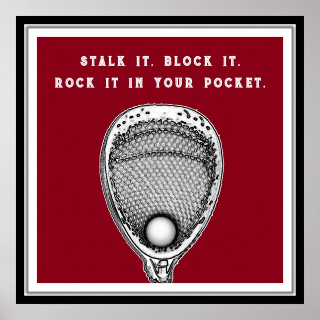 Affiche Lacrosse Goalie (Devant)