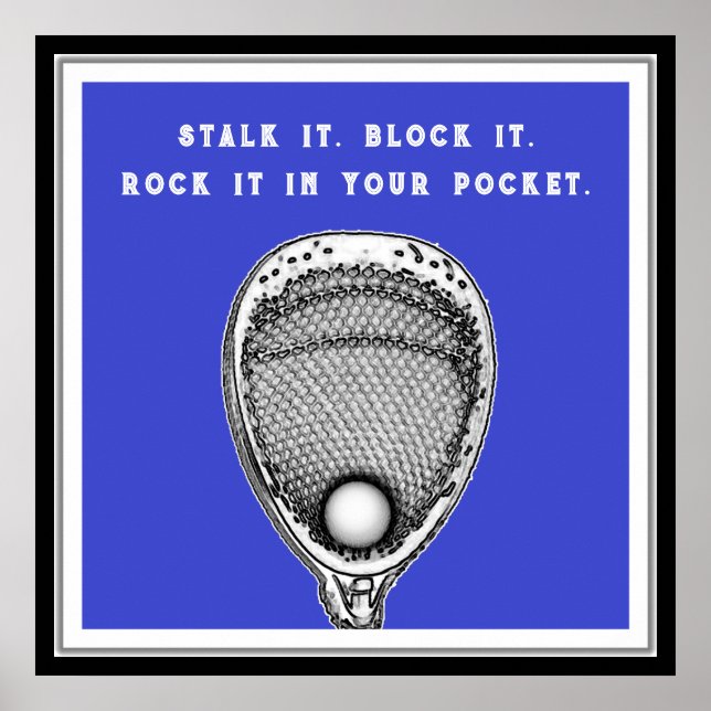 Affiche Lacrosse Goalie (Devant)