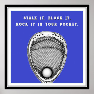 Affiche Lacrosse Goalie