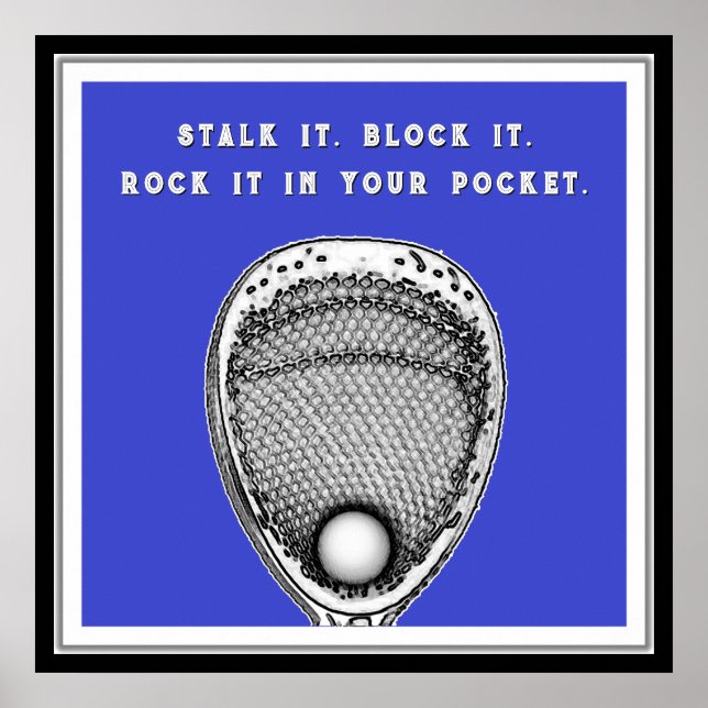 Affiche Lacrosse Goalie (Devant)