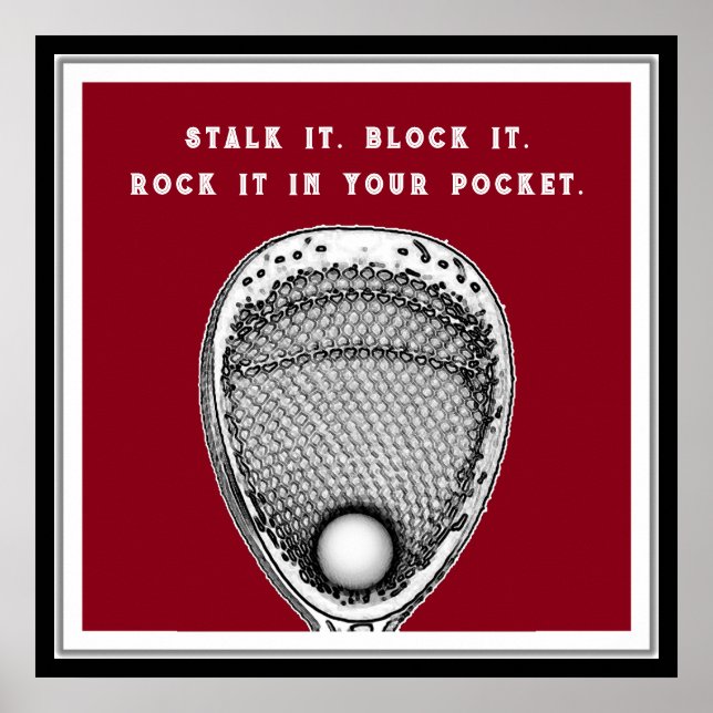 Affiche Lacrosse Goalie (Devant)