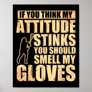 Affiche Lacrosse Goalie Lacrosse Gants Stick Lax Goalie