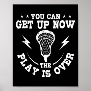 Affiche Lacrosse Joueur Équipe Sport Lax Jeu de gardien de