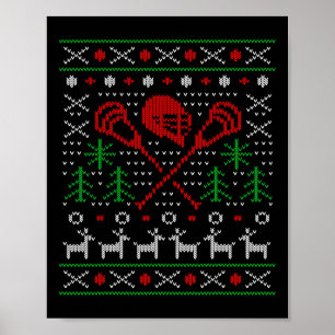 Affiche Lacrosse Lax Grosse Noël