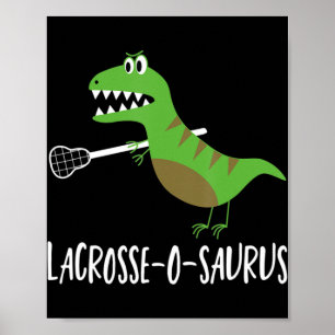 Affiche Lacrosse Laxeur Dinosaur Dino Lover Sport Gif