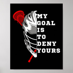 Affiche Lacrosse Mon But Est De Nier La Vôtre - Drôle Cros