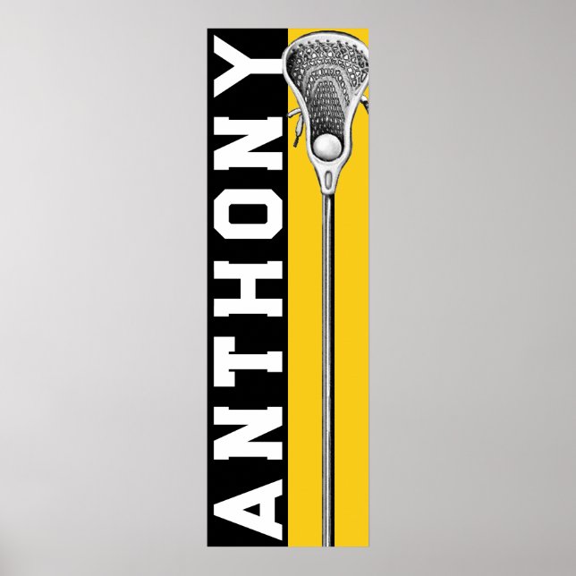 Affiche Lacrosse Personnalisé (Devant)