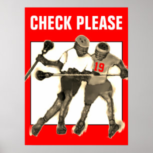 Affiche Lacrosse personnalisé