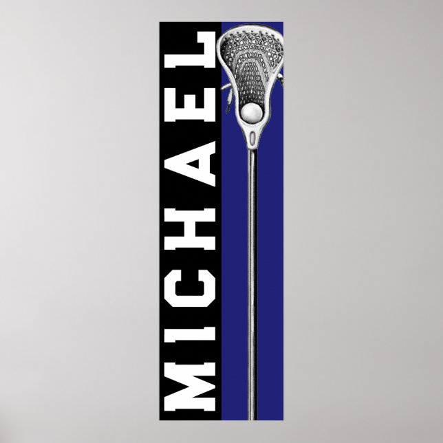 Affiche Lacrosse Personnalisé (Devant)