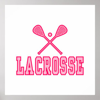 Affiche Lacrosse rose