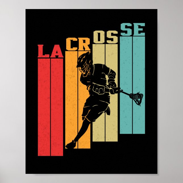Affiche Lacrosse vintage (Devant)