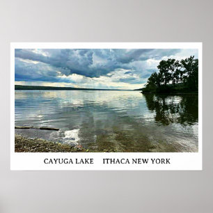 AFFICHE LACS À DOIGTS LAC CAYUGA