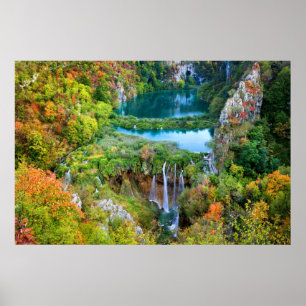 Affiche Lacs de Plitvice en Croatie
