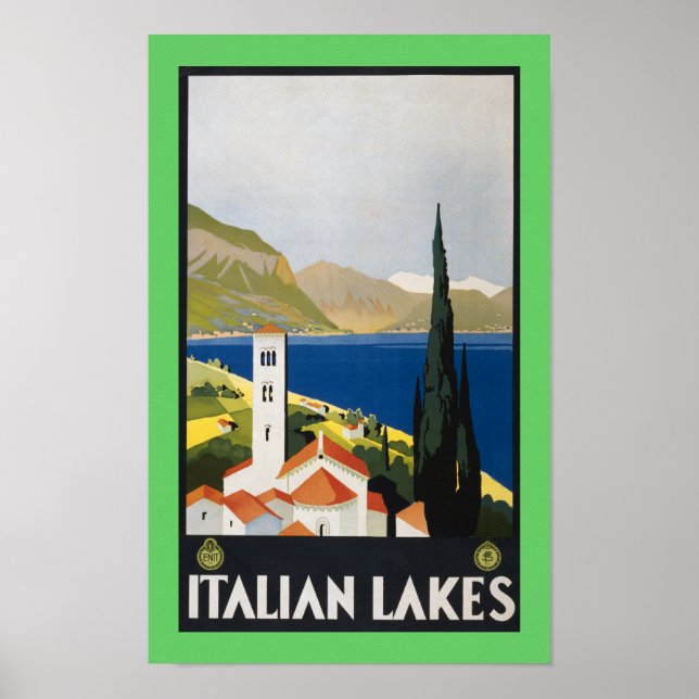 Affiche Lacs italiens (Devant)