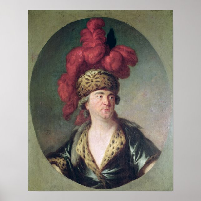 Affiche L'acteur Lekain dans le rôle de Genghis Khan (Devant)