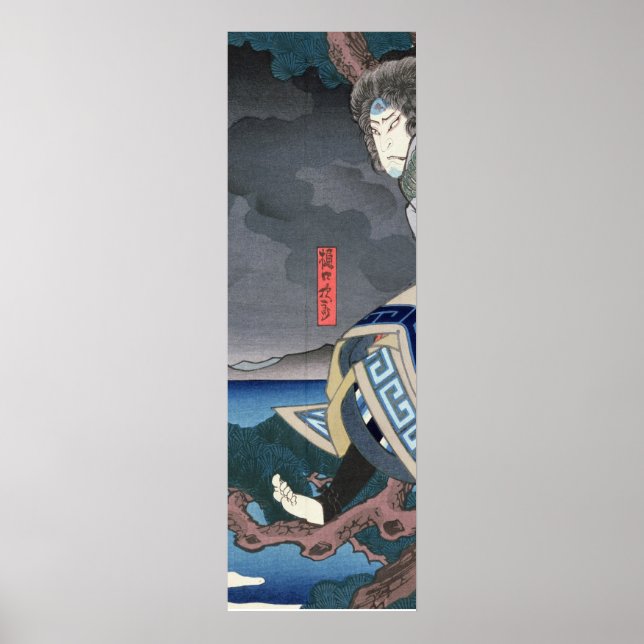 Affiche L'acteur Nakamura Utaemon IV (Devant)