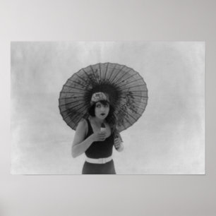 Affiche L'Actrice Betty Compson Manger De La Crème De Glac