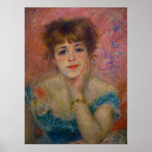 Affiche L'actrice Jeanne Samary par Pierre-Auguste Renoir