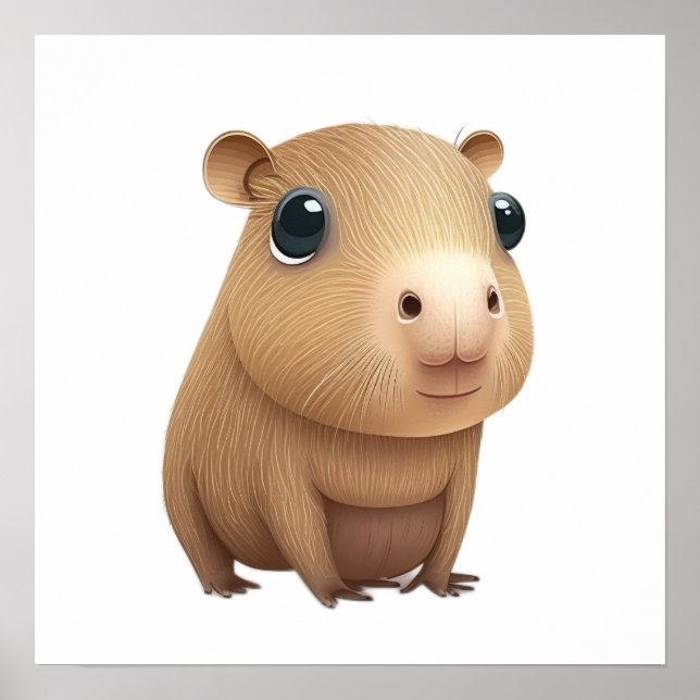 Affiche L'adorable capybara (Devant)