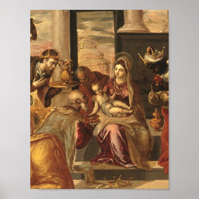 Affiche l'adoration des mages par le greco (Devant)