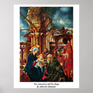 Affiche L'adoration des Magi par Albrecht Altdorfer
