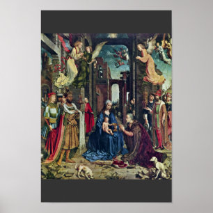 Affiche L'adoration des Rois avant janvier Gossaert (le