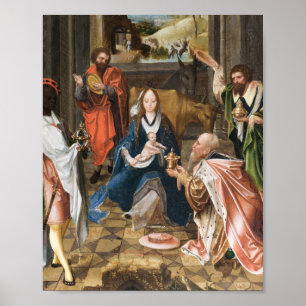 Affiche L'Adoration des Vacances Magi-jésus