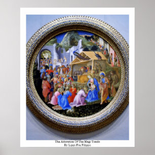 Affiche L'Adoration Du Magi Tondo Par Lippi Fra Filipo