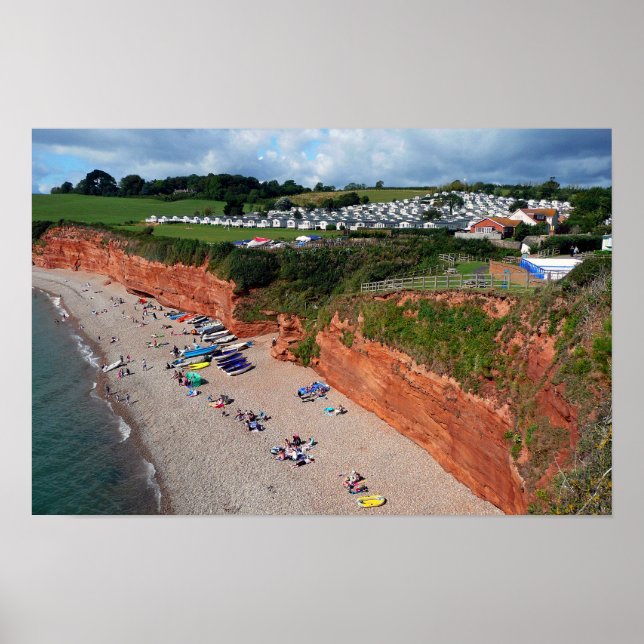 Affiche Ladram Bay Jurassic Coast Devon (Devant)