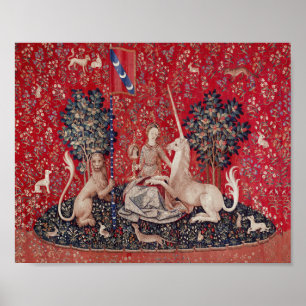 Affiche Lady and Unicorn Medieval Tapestry Sight